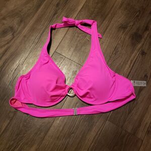Fashion Nova Hot Pink Womens Swimwear  Underwire Top Sz 3X